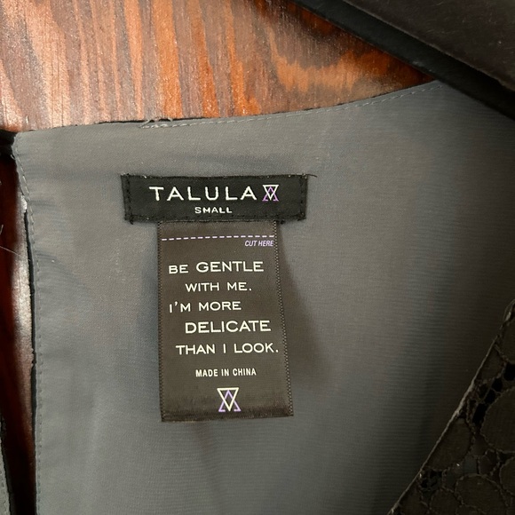 Aritzia Talula Black and Grey Lace Minidress S - Picture 3 of 3